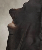 Solid Black Cowhide Rug #B4021