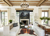 Brown with Red Cowhide Rug #B4030