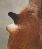 Brown with Red Cowhide Rug #B4043