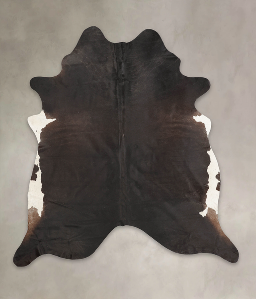Solid Black Cowhide Rug #B4052