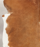 Brown and White Regular Cowhide Rug #B4058