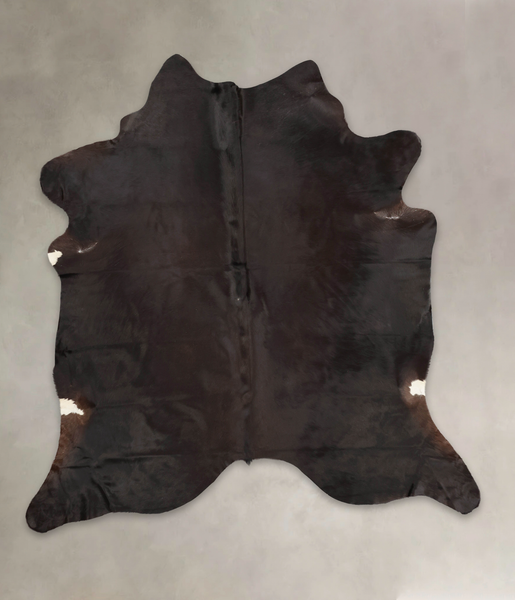 Solid Black Cowhide Rug #B4063