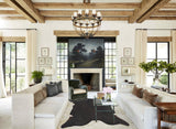 Solid Black Cowhide Rug #B4063