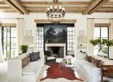 Brown and White Regular Cowhide Rug #B4074
