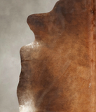Brown with Red Cowhide Rug #B4076