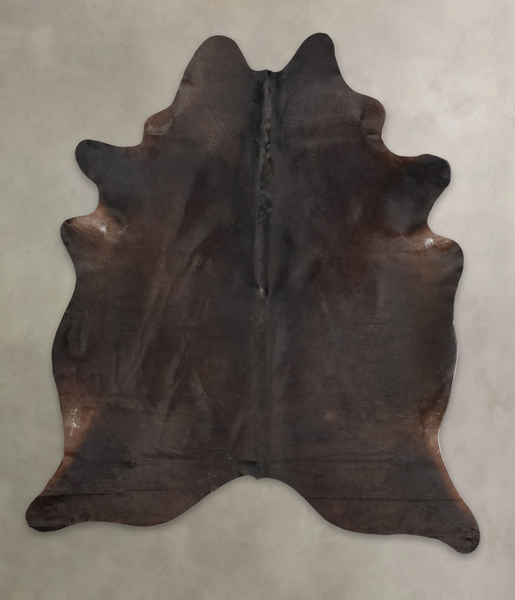 Solid Black Cowhide Rug #B4083
