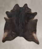 Solid Black Cowhide Rug #B4084