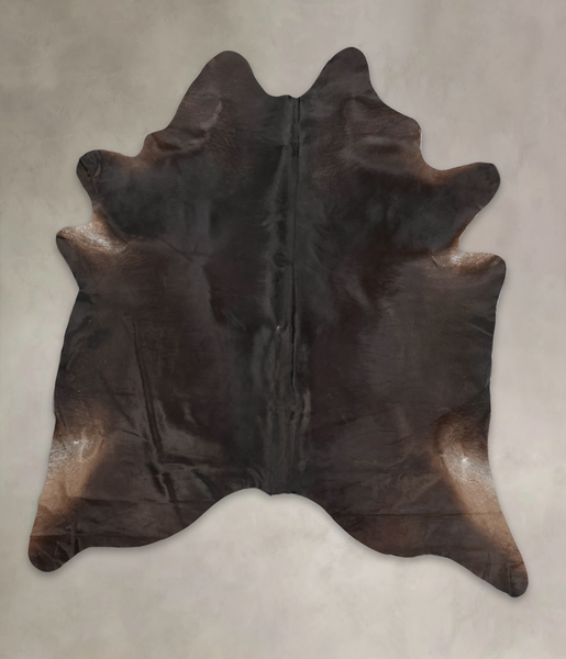 Solid Black Cowhide Rug #B4084