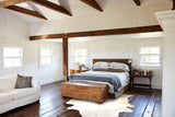 Ivory with Beige Cowhide Rug #B4089