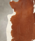 Brown and White Regular Cowhide Rug #B4092