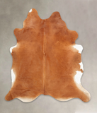 Solid Brown Cowhide Rug #B4105