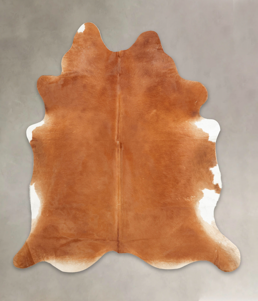 Solid Brown Cowhide Rug #B4105