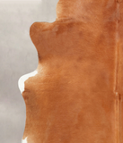 Solid Brown Cowhide Rug #B4105