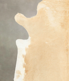 Beige and White Cowhide Rug #B4144