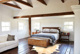 Beige and White Cowhide Rug #B4144