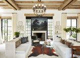 Brown with Red Cowhide Rug #B4169