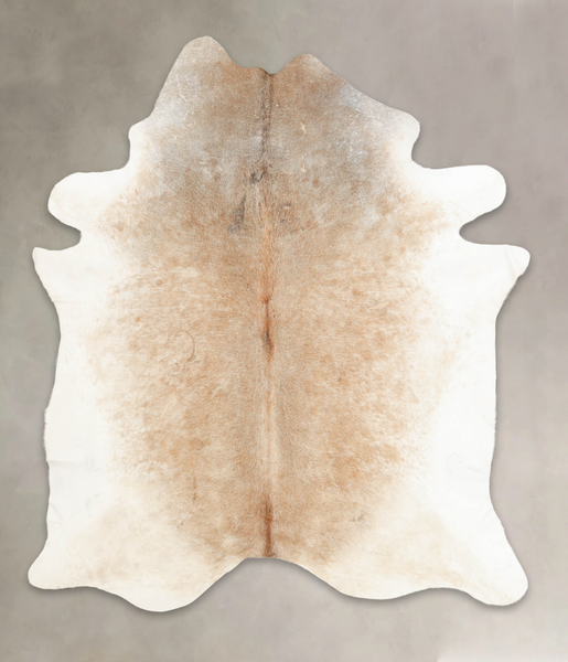 Grey with Beige Cowhide Rug #B4171