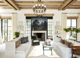 Beige and White Cowhide Rug #B4174
