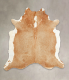 Beige and White Cowhide Rug #B4240