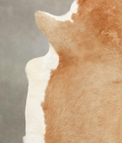 Beige and White Cowhide Rug #B4240