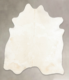 Beige and White Cowhide Rug #B4566