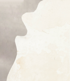 Beige and White Cowhide Rug #B4566