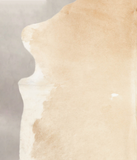 Beige and White Cowhide Rug #B4590