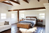 Ivory with Beige Cowhide Rug #B4741