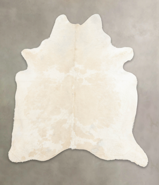 Beige and White Cowhide Rug #B4760