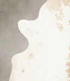 Beige and White Cowhide Rug #B4816