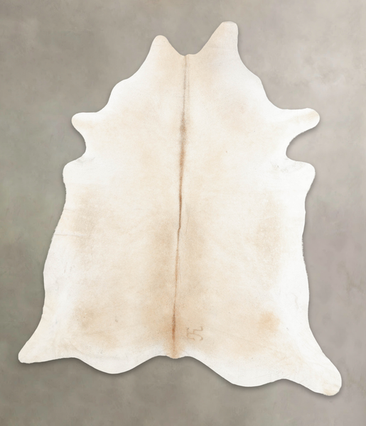 Grey with Beige Cowhide Rug #B4828
