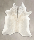 Grey with Beige Cowhide Rug #B4910