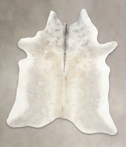 Grey with Beige Cowhide Rug #B4910