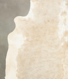 Beige and White Cowhide Rug #B5036