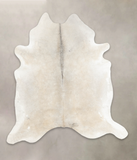 Grey with Beige Cowhide Rug #B5086
