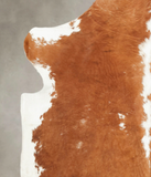 Brown and White Cowhide Rug #B5276