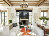 Brown and White Cowhide Rug #B5276