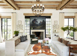 Brown and White Cowhide Rug #B5277