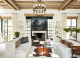 Brown and White Cowhide Rug #B5287
