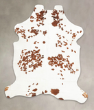 Salt and Pepper Brown Cowhide Rug #B5375