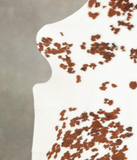 Salt and Pepper Brown Cowhide Rug #B5375