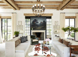 Brown and White Cowhide Rug #B5377