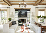 Brown and White Cowhide Rug #B5441