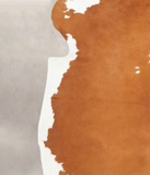 Brown and White Cowhide Rug #B5442