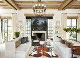 Brown and White Cowhide Rug #B5461