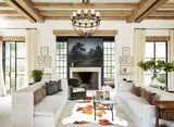 Brown and White Cowhide Rug #B5501