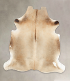 Grey with Beige Cowhide Rug #B5513