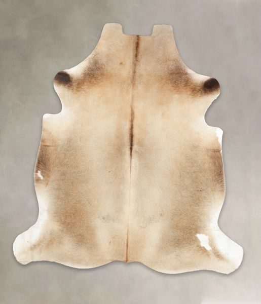 Grey with Beige Cowhide Rug #B5513