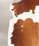 Brown and White Cowhide Rug #B5519