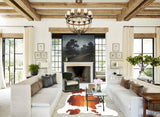 Brown and White Cowhide Rug #B5519